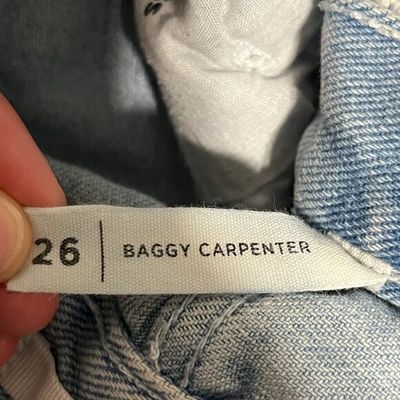 Pacsun Womens Baggy Carpenter Jeans Sz 26 Wide Leg Streetwear Utilitarian Grunge - Picture 6 of 8